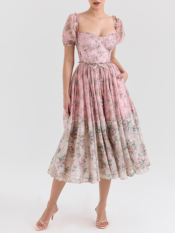 ivy midi dress berry Dress – fashionmallonline.com