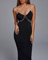 Sagia Diamond Maxi Bandage Dress