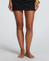 Pleated mini skirt detail