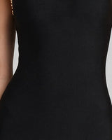 Bandage knit fabric detail