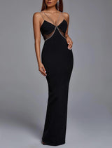 Sagia Diamond Maxi Bandage Dress