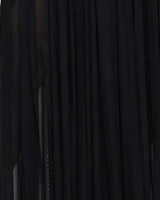 Pleated chiffon skirt detail