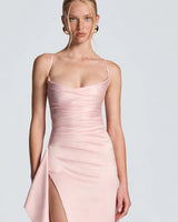 Twist cowl neckline detail