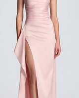 Ruched pleated bodice detail