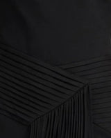 Pleated waist panel detail