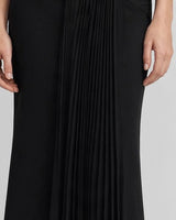 Pleated front panel detail