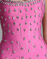 Crystal bodice detail