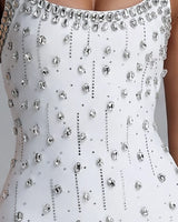Crystal bodice detail