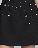 Scattered crystal waist detail