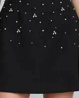 Scattered crystal waist detail