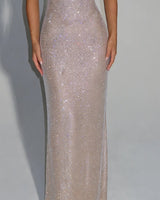 Crystal rhinestone mesh detail