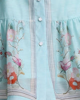 Floral skirt print detail