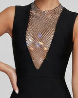 Nova Diamond Mesh Mini Dress