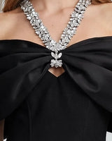 Satin bow detail