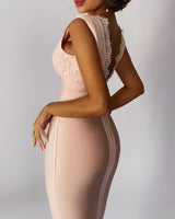 Zaniyah Midi Dress- Pink