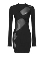 Lancy Mini Dress-Black
