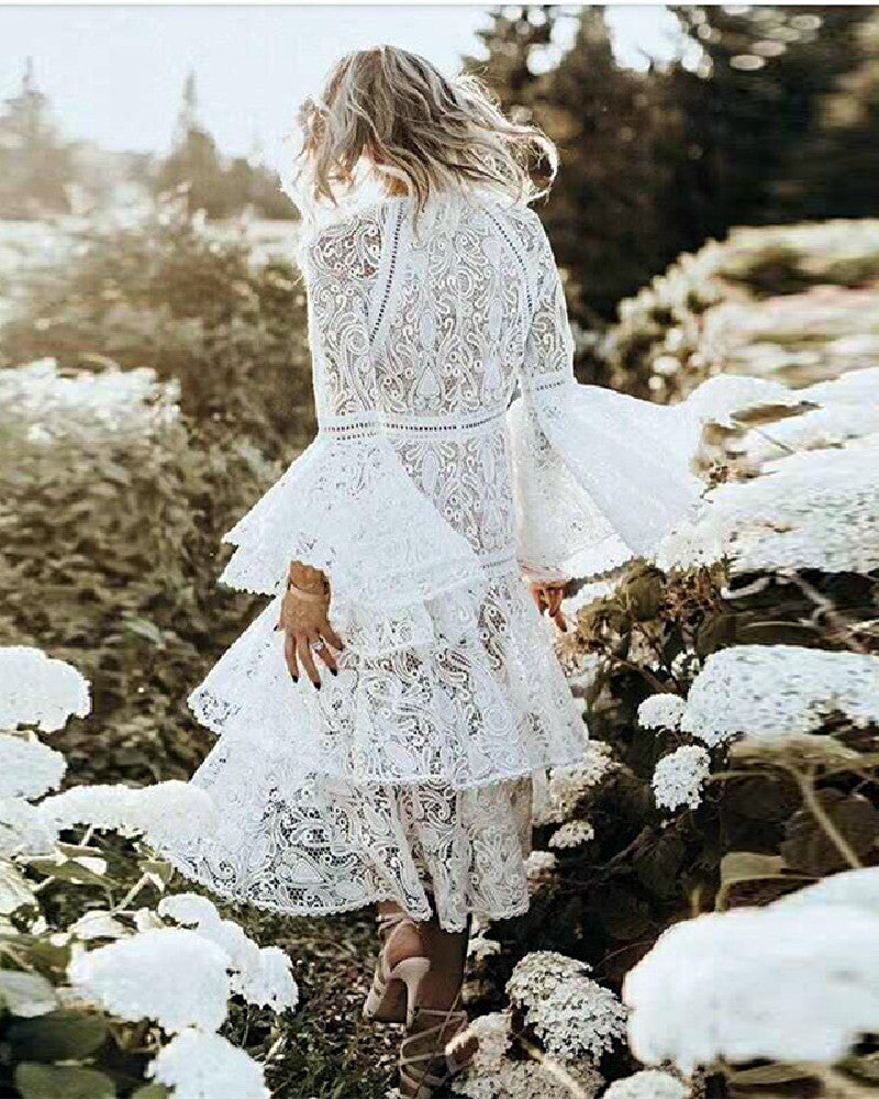 Paula Maxi Dress-White – fashionmallonline.com