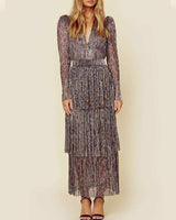 Mina Maxi Dress-Grey