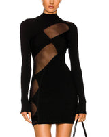 Lancy Mini Dress-Black