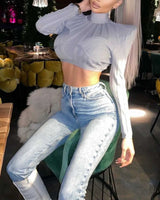 Areli Long sleeve Crop Top