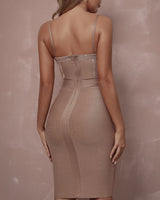 Frida Midi Dress-Camel