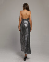 Averie Maxi Dress-Silver Grey