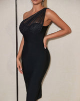 Maribel Midi Dress-Black
