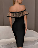 Tiara Midi Dress-Black