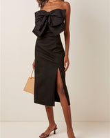 Lillianna Midi Dress-Black