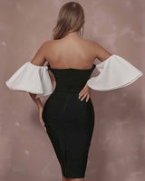 Alivia Midi Dress-Black