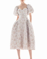 Hailey Midi Dress -  Apricot