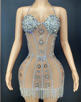Julie Mini Dress - Silver