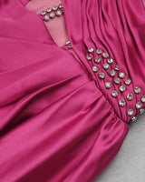 Helen Maxi Dress-Rose Red