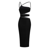 Baylee Midi Dress-Black