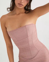 Ireland Midi Dress-Pink