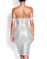 Emily Mini Dress-Silver