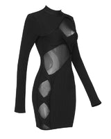 Lancy Mini Dress-Black