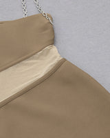 Saige Mini Dress-Brown