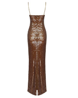 Braelyn Maxi Dress-Champagne Gold