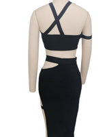 Salma Two Piece Set-Black