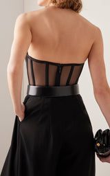 Karma Bodysuit Top - Black