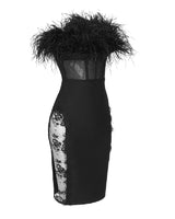 Clarissa Midi Dress-Black