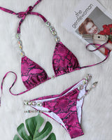 Lauren Swimwear-pink Serpentine