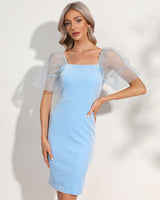 Kaley Midi Dress-Blue