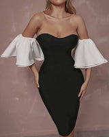 Alivia Midi Dress-Black