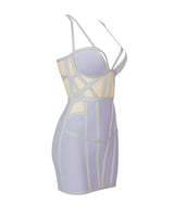 Kamora Mini Dress-Purple