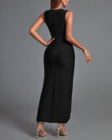 Lilah Maxi Dress-Black