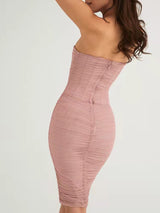 Ireland Midi Dress-Pink