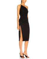 Lina Midi Dress-Black