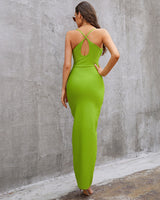 Essence Maxi Dress-Green